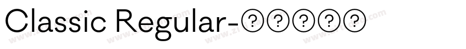 Classic Regular字体转换